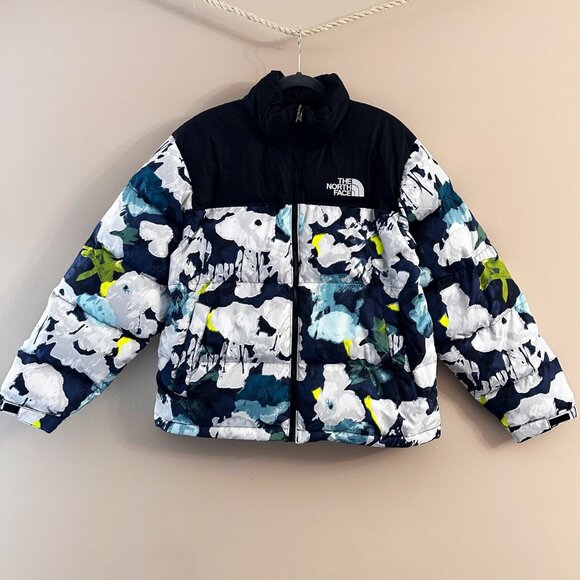 The North Face Men's 1996 Retro Nuptse 700 Down Puffer Jacket Abstract Floral L - Picture 6 of 15